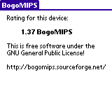 BogoMIPS screenshot